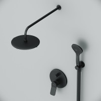 Душевая система AM.PM X-Joy FB85A1RH22 Черная латунь встраиваемый