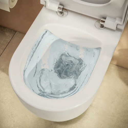 Комплект унитаза с инсталляцией Vitra S40 L-box 9005B003-7211 с сиденьем Микролифт и клавишей смыва Хром глянцевый фарфор подвесной