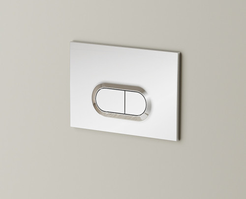 Комплект унитаза с инсталляцией Vitra S40 L-box 9005B003-7211 с сиденьем Микролифт и клавишей смыва Хром глянцевый фарфор подвесной