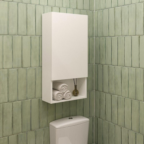 Подвесной шкаф DIWO Тула 40 TUL.SP.40-80/P/W над стиральной машиной цвет Белый