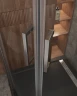 Душевой уголок Cezares Molveno 90x90 MOLVENO-R-2-90-C-GM-IV профиль Оружейная сталь стекло прозрачное