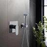 Гигиенический душ со смесителем Aquatek Оберон AQ1219CR Хром латунь встраиваемый