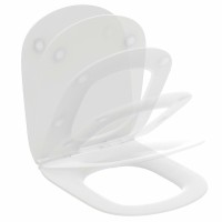 Комплект унитаза с инсталляцией Ideal Standard Tesi P386801 с сиденьем Микролифт и клавишей смыва Хром фарфор подвесной