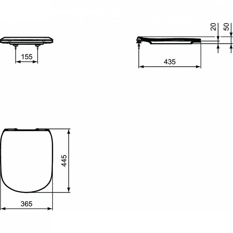Комплект унитаза с инсталляцией Ideal Standard Tesi P386801 с сиденьем Микролифт и клавишей смыва Хром фарфор подвесной