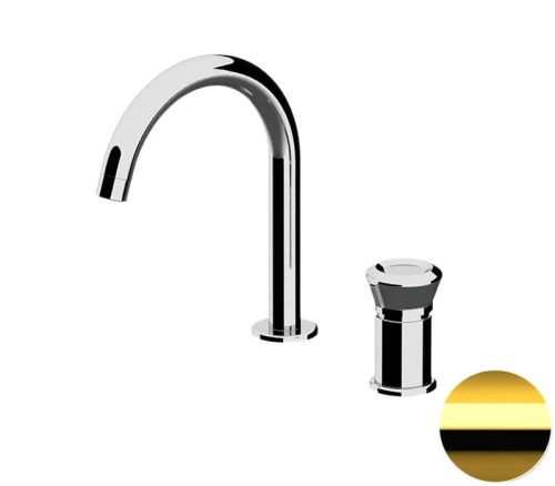 Смеситель для раковины Remer Element ET57DO цвет Золото глянцевое