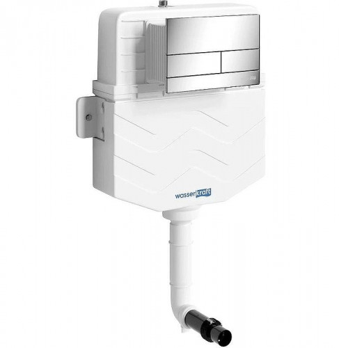 Смывной бачок WasserKRAFT Aller 10TLT.031.ME.CH04 для унитаза с клавишей смыва Хром