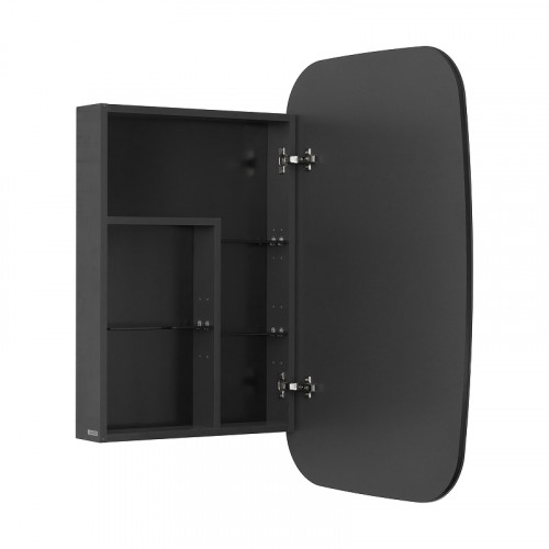 Зеркальный шкаф Aquaton Сохо 60 R 1A258302AJA0R Графит МДФ / ЛДСП