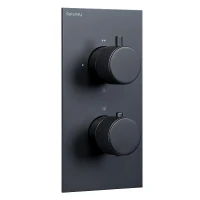 Смеситель для душа Splendy Passion PA204U2T3BM с термостатом цвет Черный матовый