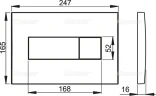Инсталляция Alcaplast Sadromodul AM101/1120-3:1 RU M371-0001 для унитаза с клавишей смыва Хром глянец пластик
