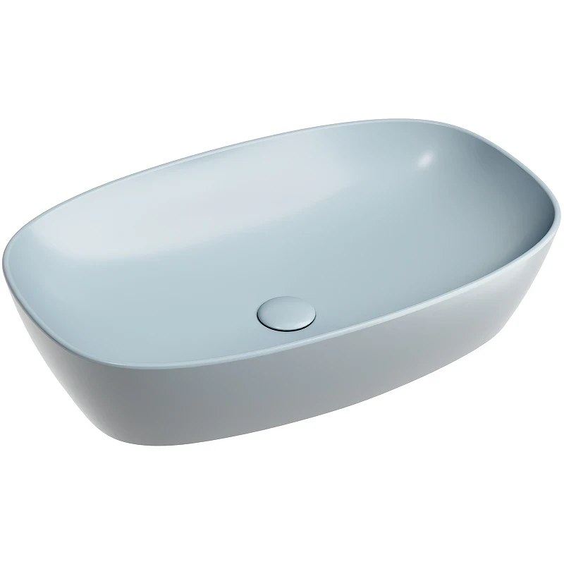 Раковина-чаша Ceramicanova Element 60 CN6049MHL Серо-голубая матовая фарфор накладная