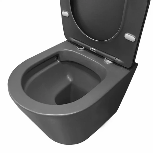 Унитаз Comforty 105MDH 00-00007648 подвесной Графит матовый с сиденьем Микролифт