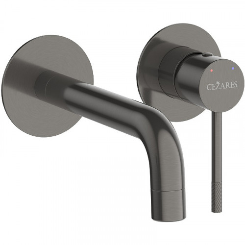 Смеситель для раковины Cezares Relax RELAX-BLI2-1-GM-W0 Оружейная сталь