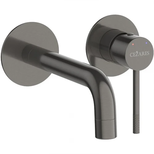 Смеситель для раковины Cezares Relax RELAX-BLI2-1-GM-W0 Оружейная сталь