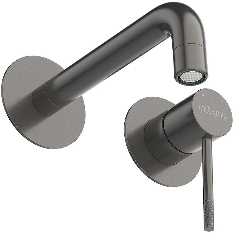 Смеситель для раковины Cezares Relax RELAX-BLI2-1-GM-W0 Оружейная сталь