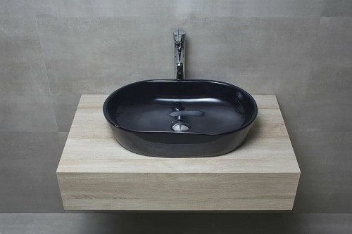 Раковина-чаша beWash Bogen 60 88601006 Черный глянец фарфор накладная