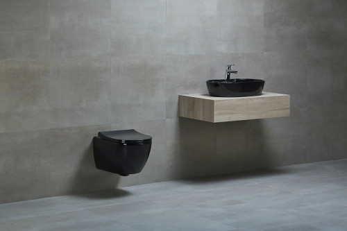 Раковина-чаша beWash Bogen 60 88601006 Черный глянец фарфор накладная