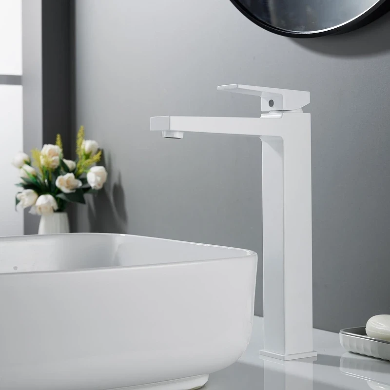 Смеситель для раковины Rose R2811C цвет Белый