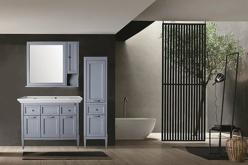 Зеркало ASB-Woodline Гранда 80 11481 Grigio массив дерева