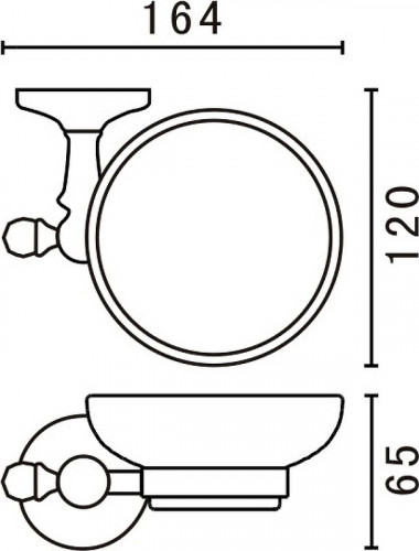Мыльница Art&Max Antic Crystal AM-E-2699ASJ-Br Бронза