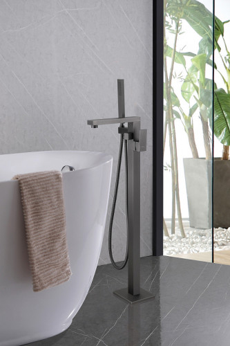 Смеситель для ванны Abber Daheim AF8215NG Никель латунь на пол