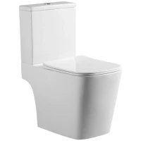 Унитаз компакт Royce Crown RCT-152204WH с бачком и сиденьем Микролифт фаянс напольный