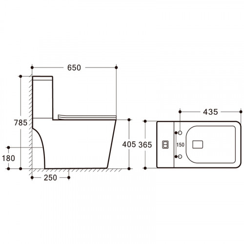 Унитаз компакт Royce Crown RCT-152204WH с бачком и сиденьем Микролифт фаянс напольный
