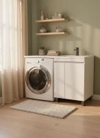 Тумба с раковиной Uperwood Magenta 120 R 52930205156 цвет Белый матовый