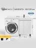 Тумба с раковиной Uperwood Magenta 120 R 52930205156 цвет Белый матовый