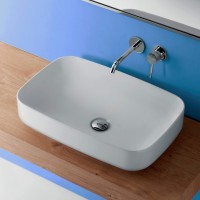 Раковина-чаша Kerasan Tribeca 60 514130 Белая матовая фаянс накладная