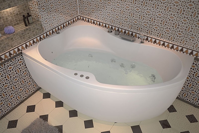 Акриловая ванна Aquanet Capri 160x100 L 203911 без гидромассажа