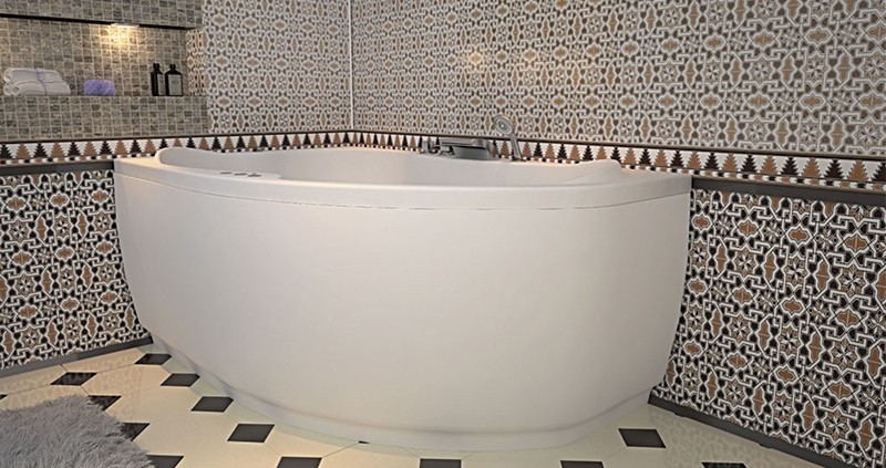 Акриловая ванна Aquanet Capri 160x100 L 203911 без гидромассажа