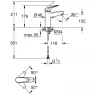Смеситель для раковины Grohe Euroeco 24266001 цвет Хром