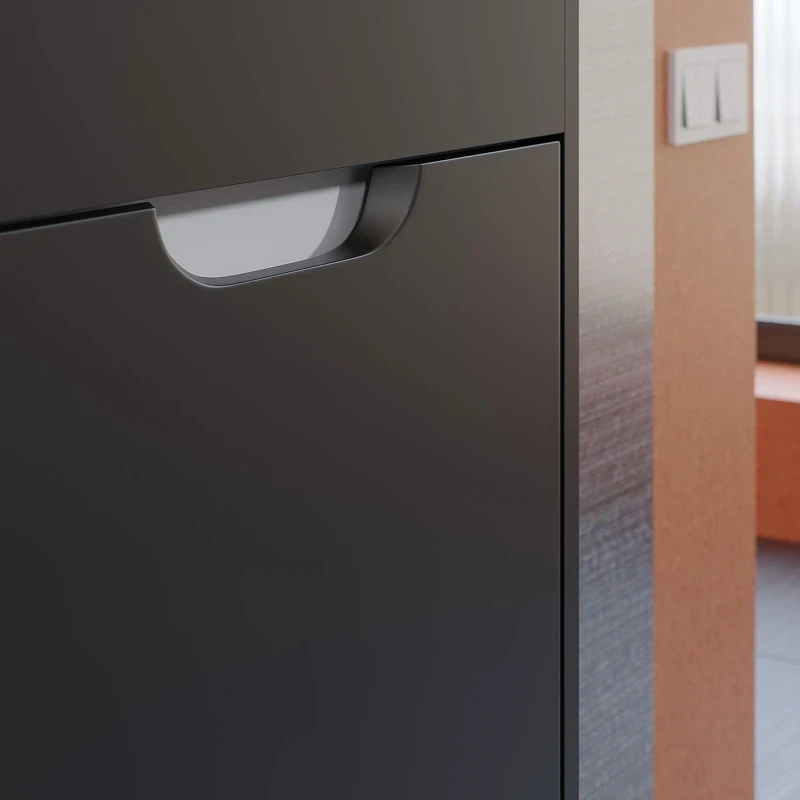 Тумба с раковиной Uperwood Modul 50 393020545 подвесная цвет Черный матовый