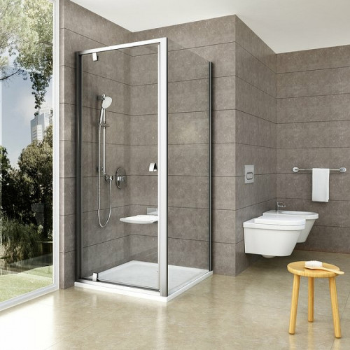 Душевая стенка Ravak Pivot PPS-80 90G40U00Z1 профиль Сатин стекло Transparent