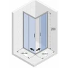 Душевой уголок Riho Hamar 2.0 90x90 G007005121 профиль Черный матовый стекло прозрачное
