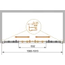 Душевая дверь Cezares Pratico 160 PRATICO-BF-2-160-C-Cr профиль Хром стекло прозрачное