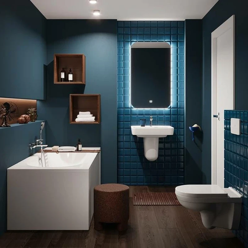 Смеситель для ванны Villeroy&Boch O.Novo TVT10400100061 Хром латунь на стену