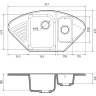 Кухонная мойка GranFest Quarz GF-Z14 Черная
