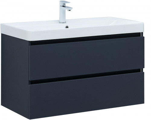 Тумба с раковиной Aquanet Вега 2.0 90 344740 подвесная цвет Маренго