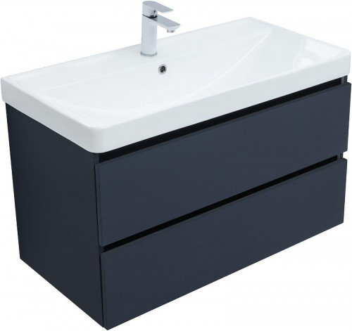 Тумба с раковиной Aquanet Вега 2.0 90 344740 подвесная цвет Маренго