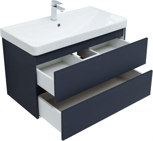 Тумба с раковиной Aquanet Вега 2.0 90 344740 подвесная цвет Маренго