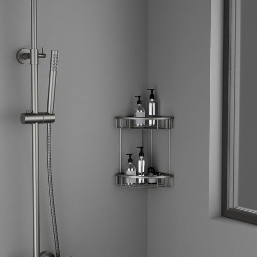 Полка корзина Timo Saona 13082/18 угловая Черное золото