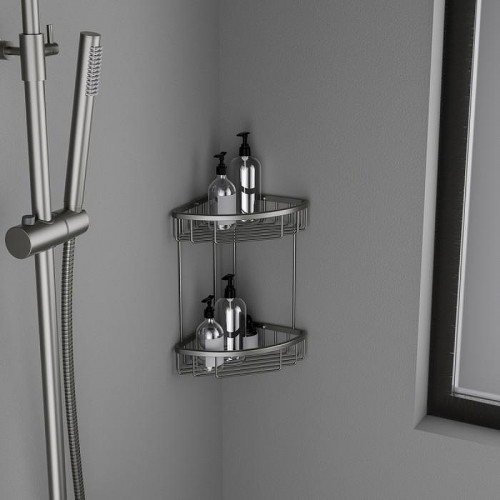 Полка корзина Timo Saona 13082/18 угловая Черное золото