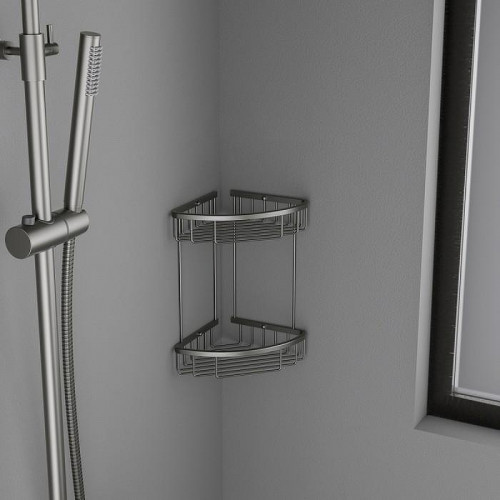 Полка корзина Timo Saona 13082/18 угловая Черное золото