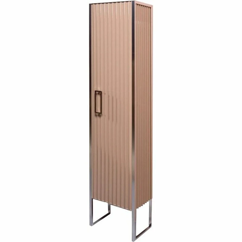 Шкаф пенал Boheme Armadi Art Monaco 35 R 868-CPCR-R Капучино Хром МДФ / ЛДСП