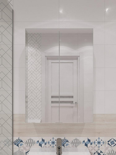 Зеркальный шкаф DIWO Архангельск 50 AH2303Z цвет Белый