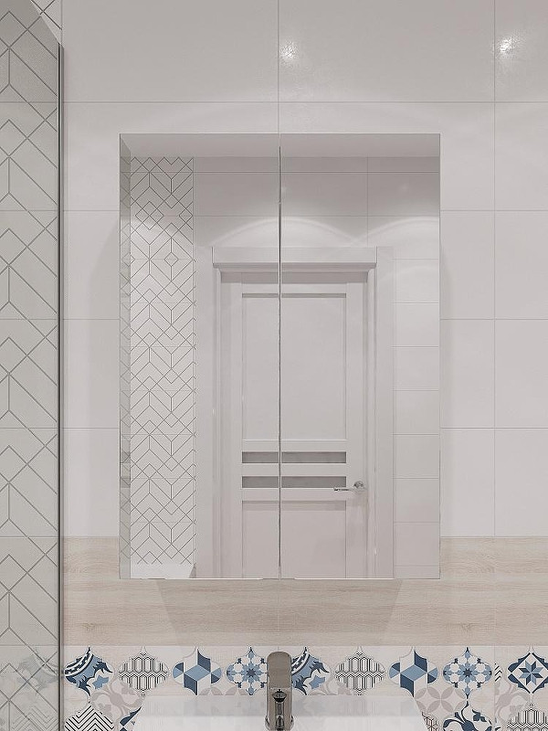 Зеркальный шкаф DIWO Архангельск 50 AH2303Z цвет Белый