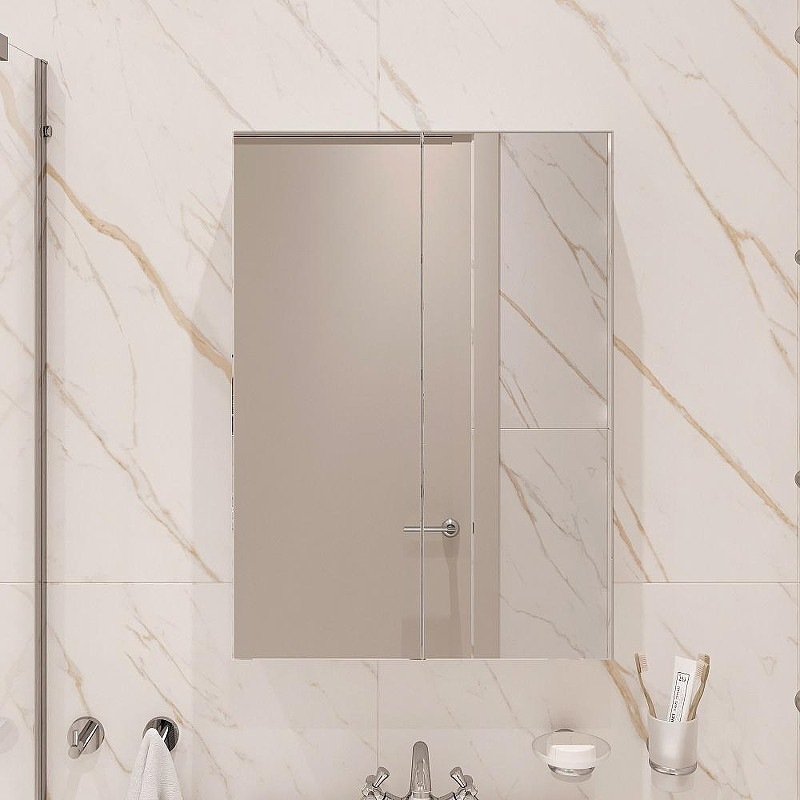 Зеркальный шкаф DIWO Архангельск 50 AH2303Z цвет Белый