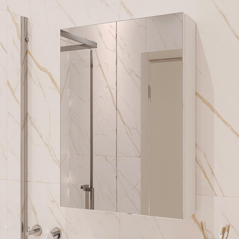 Зеркальный шкаф DIWO Архангельск 50 AH2303Z цвет Белый