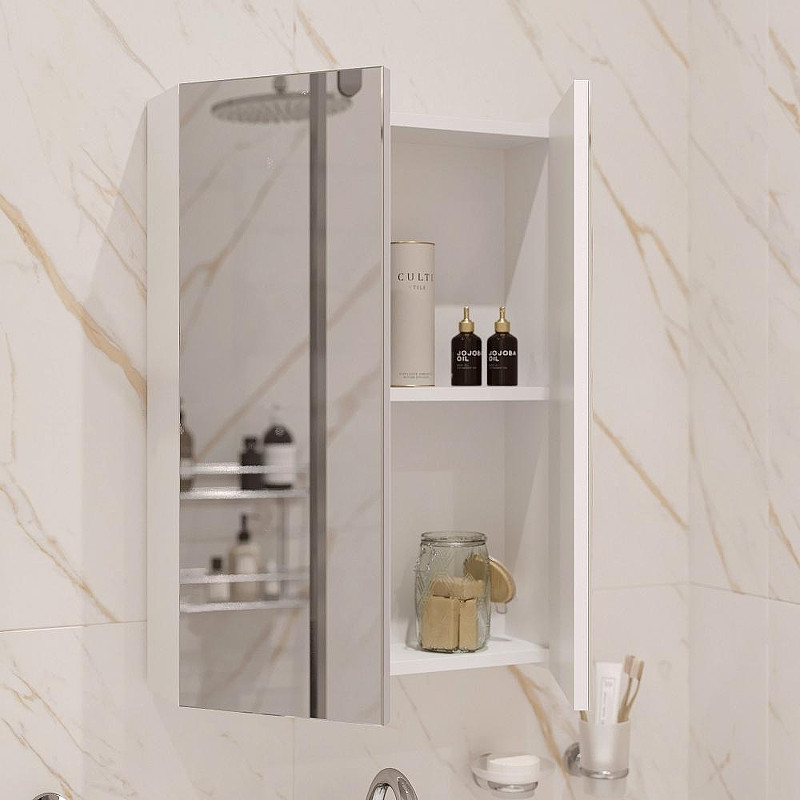 Зеркальный шкаф DIWO Архангельск 50 AH2303Z цвет Белый